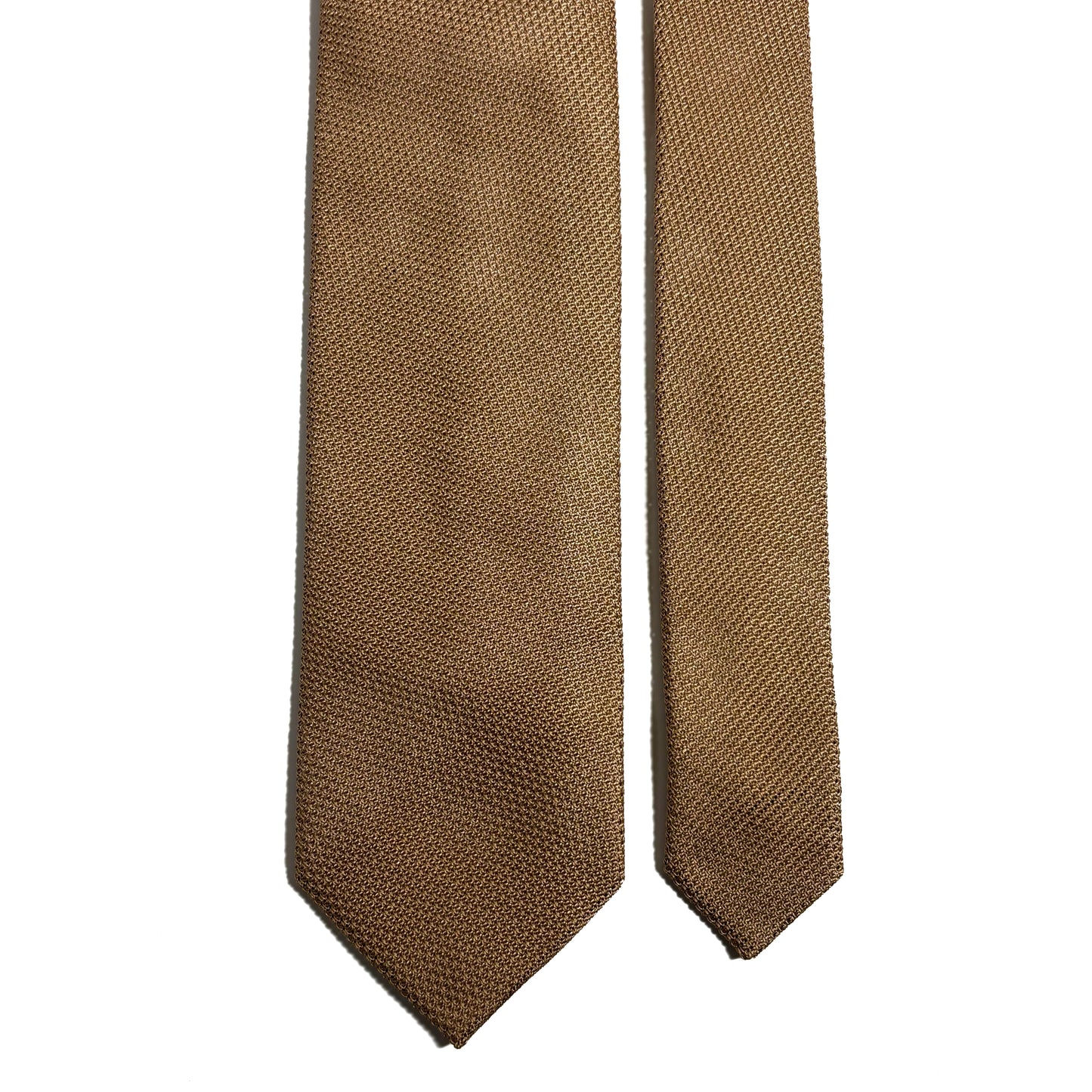Beige Silk Grenadine Tie (Garza Fina)