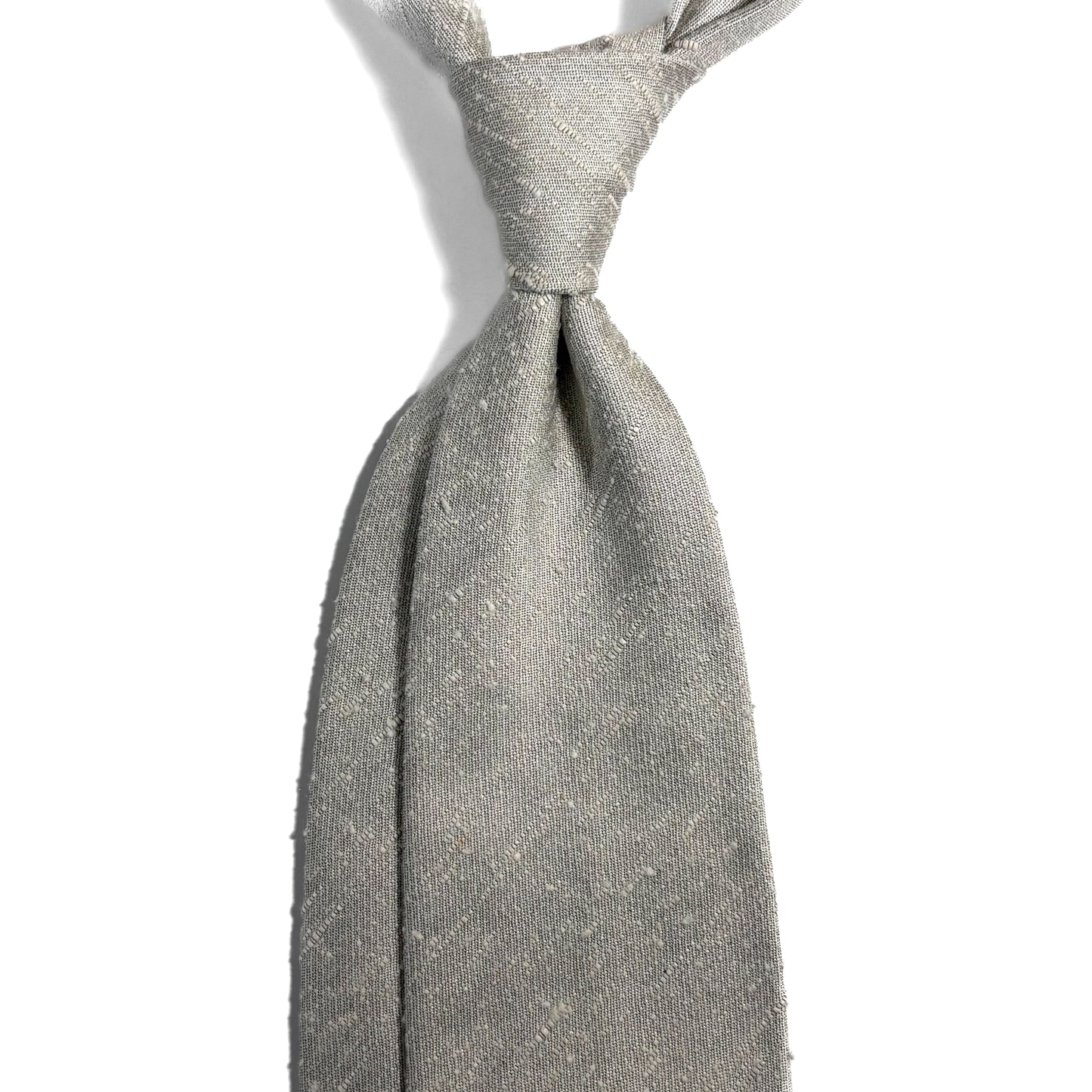 Untipped Ivory Silk Shantung Tie