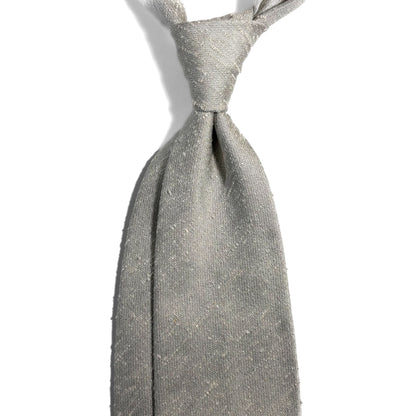Untipped Ivory Silk Shantung Tie