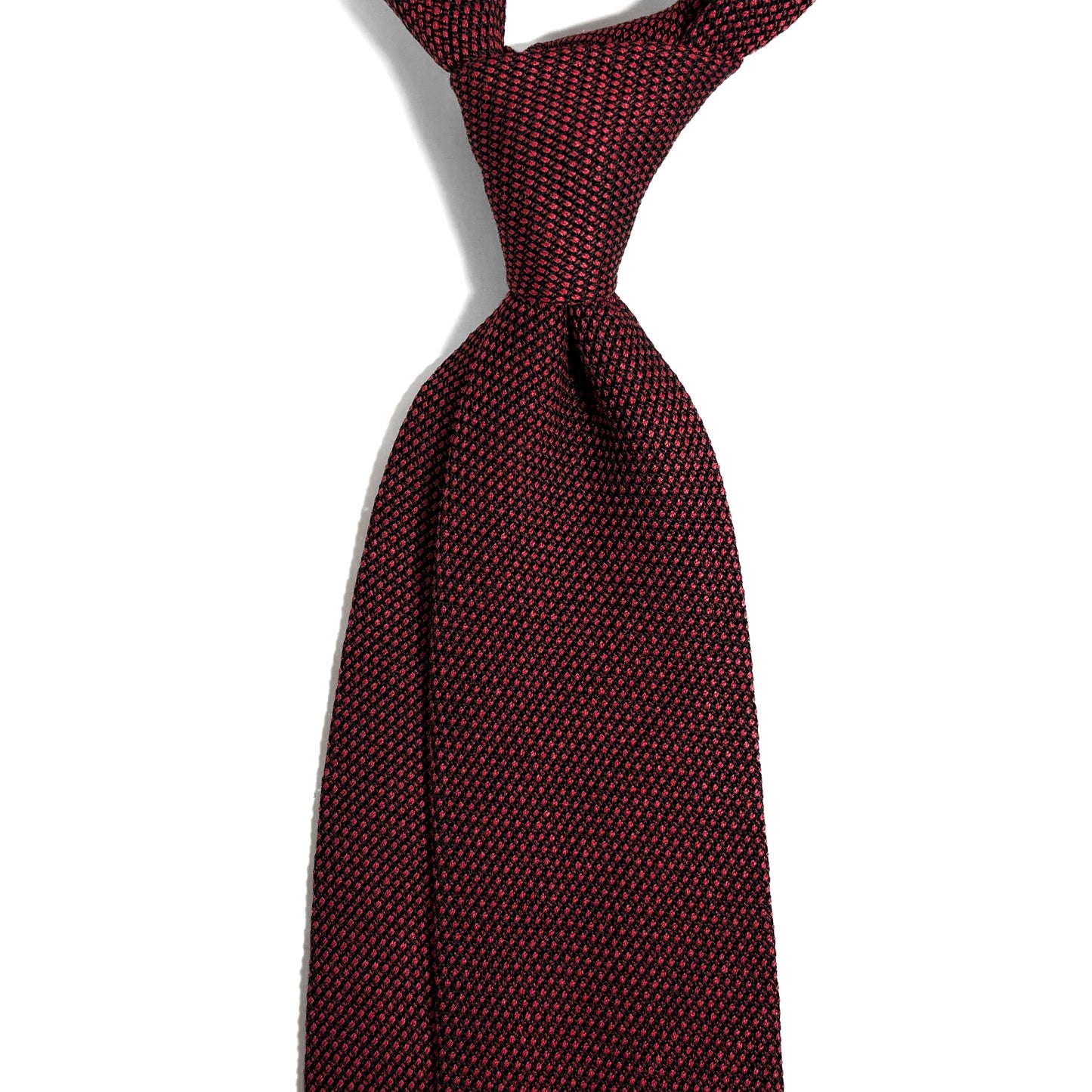 Brick Red Silk Grenadine Tie (Garza Fina)