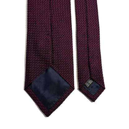 Plum Purple Silk Grenadine Tie (Garza Grossa)