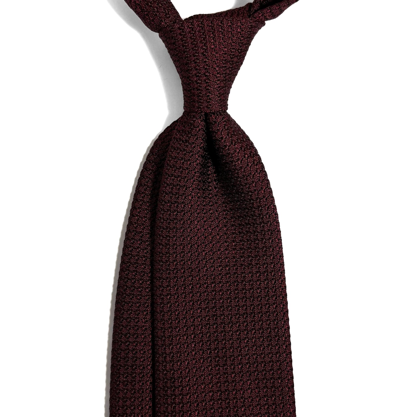 Burgundy Silk Grenadine Tie (Garza Grossa)