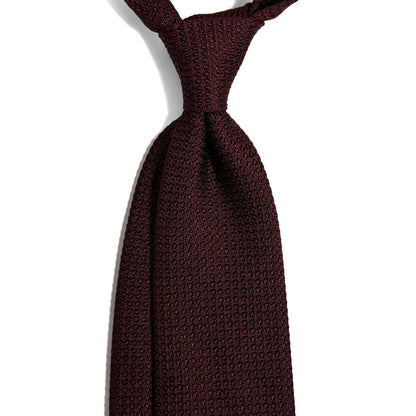 Burgundy Silk Grenadine Tie (Garza Grossa)