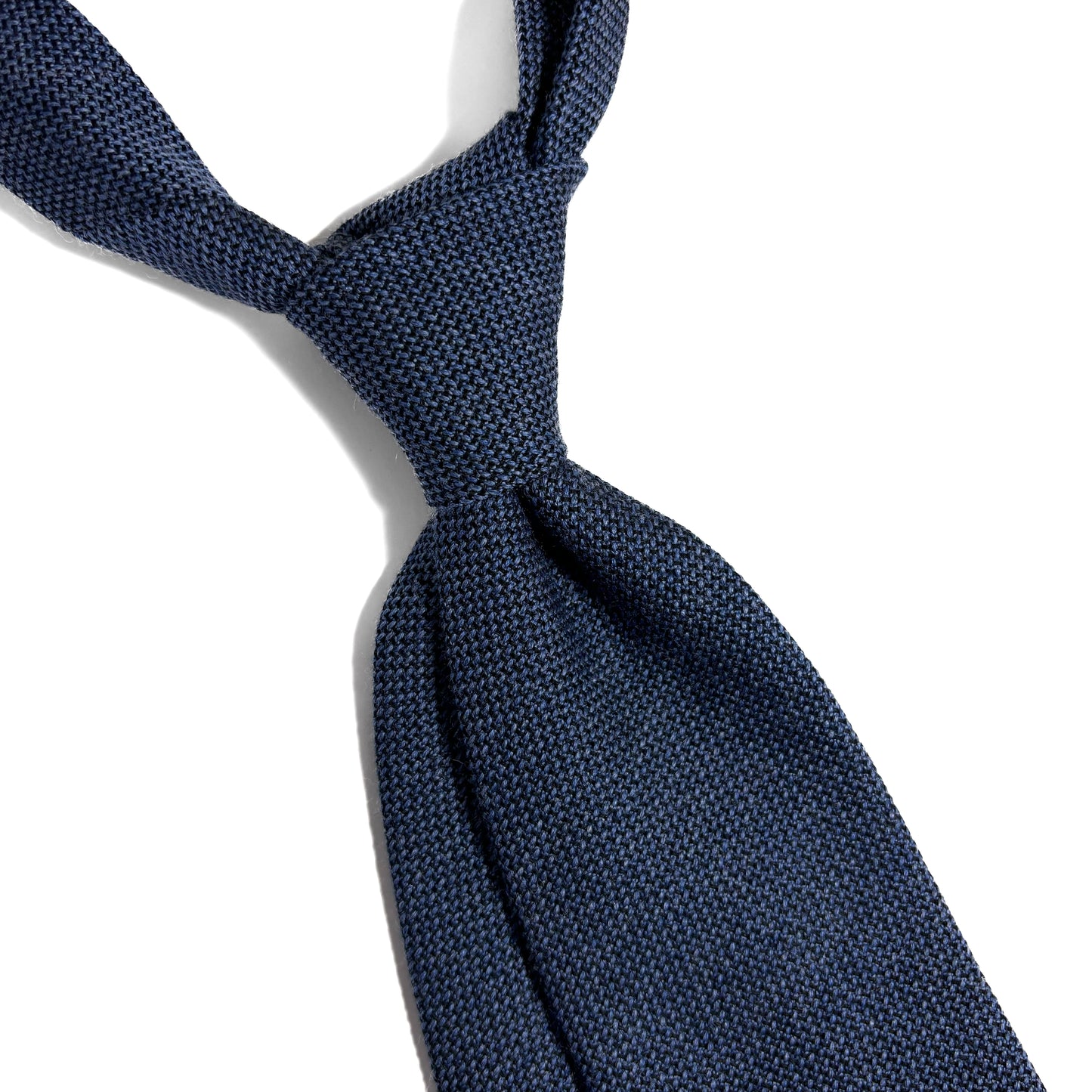 Heather Blue Wool/Silk Grenadine Tie (Garza Fina)