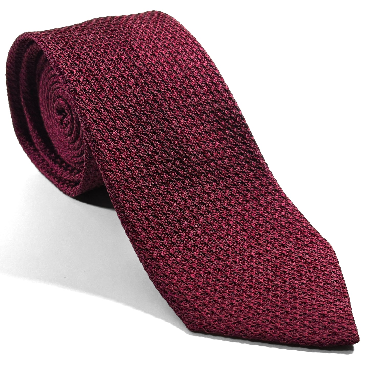 Maroon Silk Grenadine Tie (Garza Grossa)