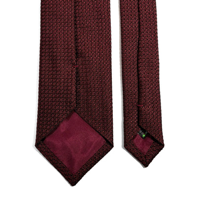 Burgundy Silk Grenadine Tie (Garza Grossa)