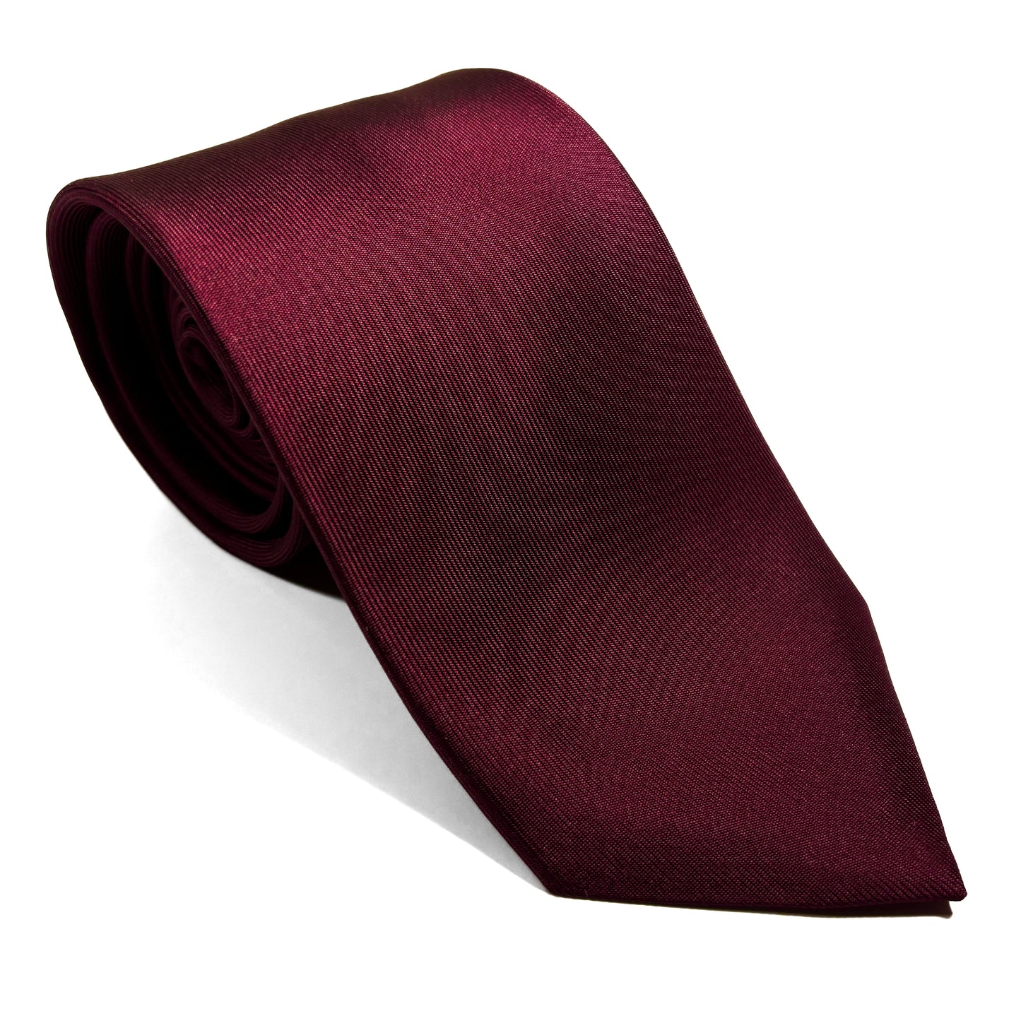 Burgundy English Printed Twill Silk Tie