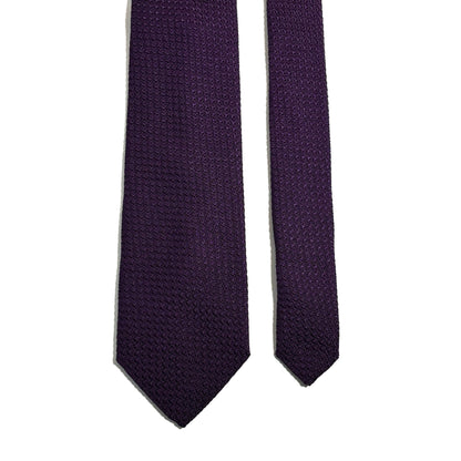 Purple Silk Grenadine Tie (Garza Grossa)