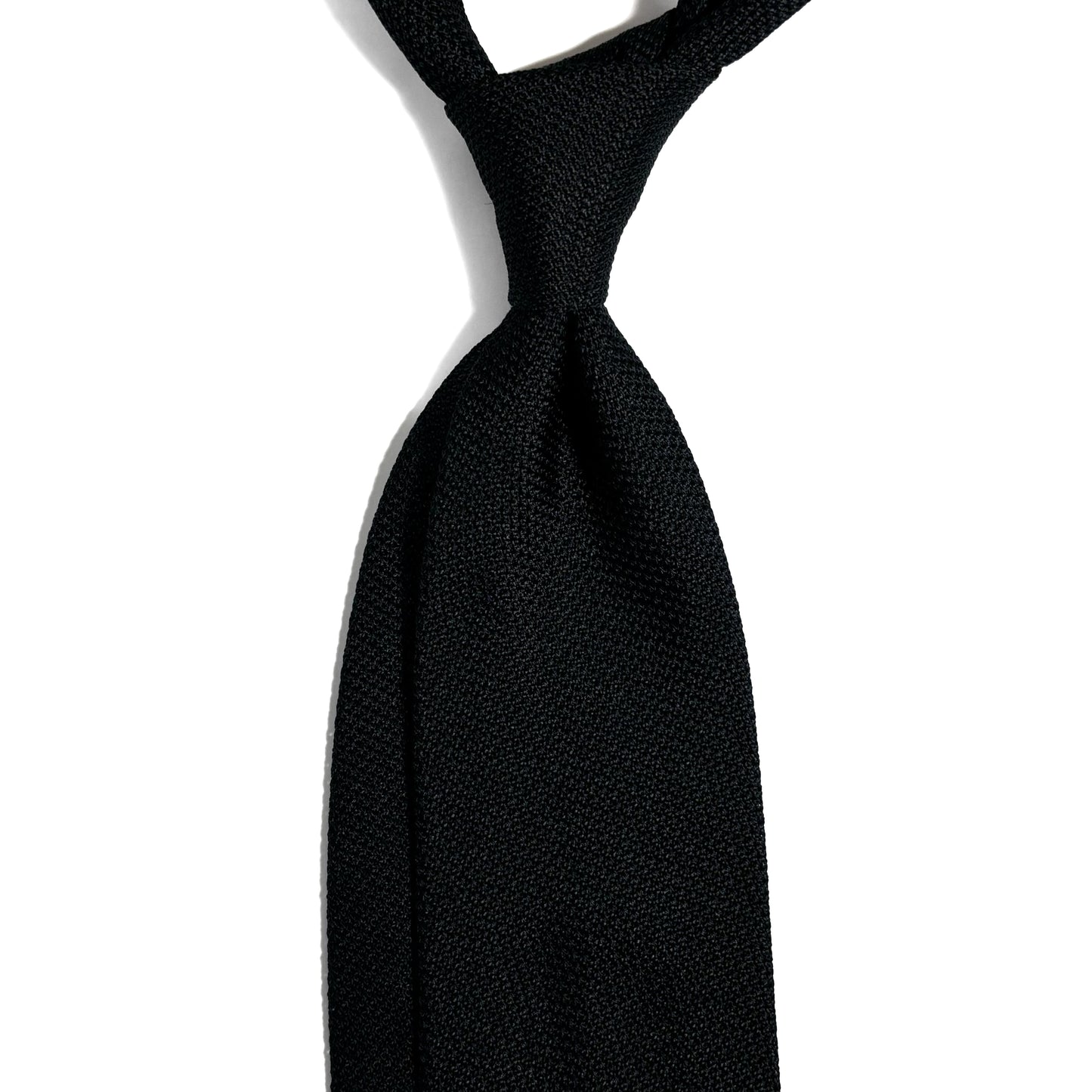 Black Silk Grenadine Tie (Garza Fina)