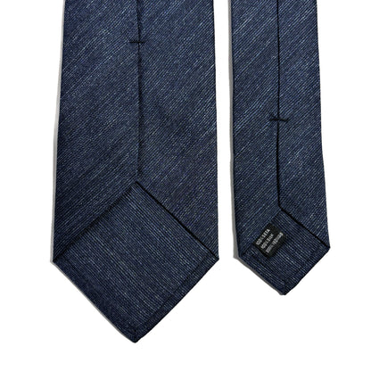Heather Blue Solid Silk Jacquard Tie