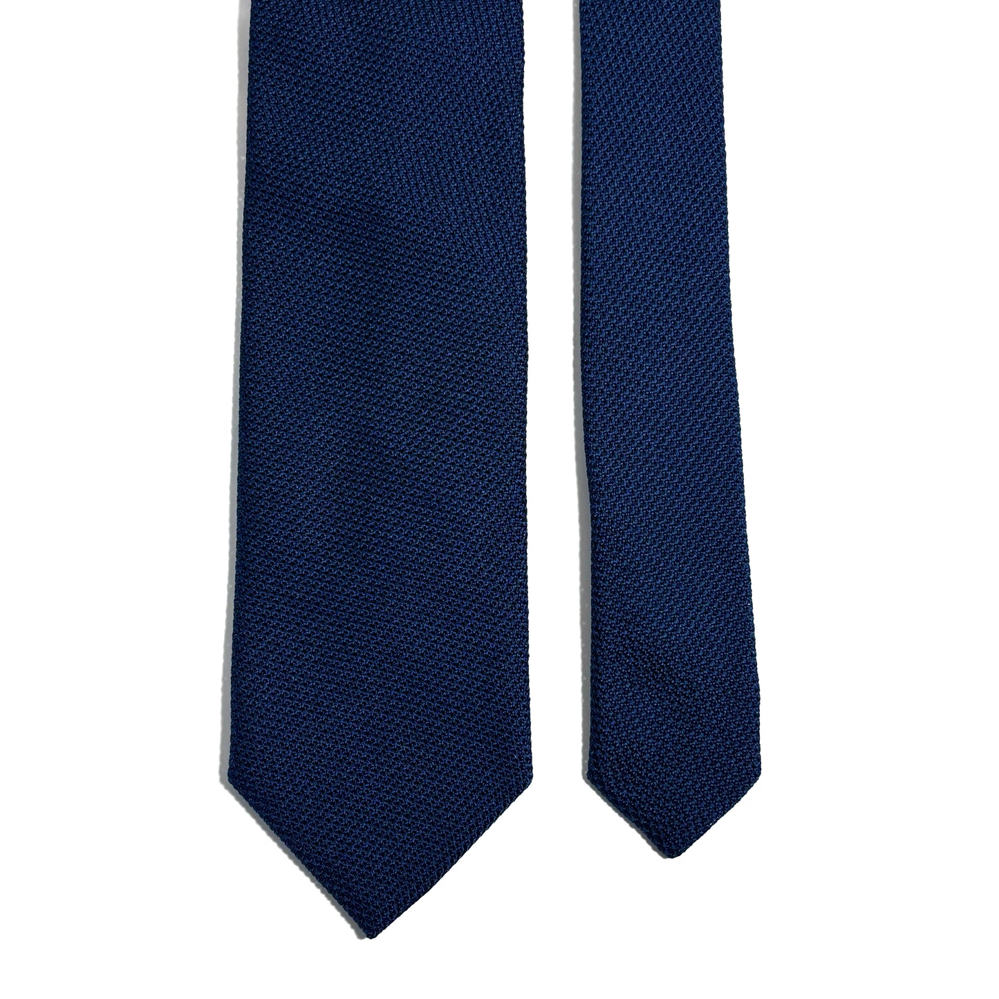 Dark Blue Silk Grenadine Tie (Garza Fina)
