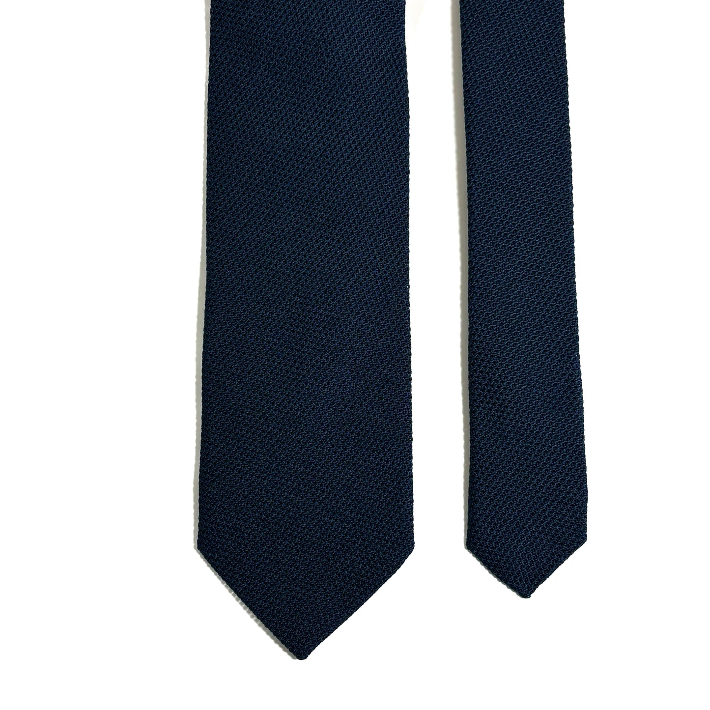 Navy Blue Silk Grenadine Tie (Garza Fina)