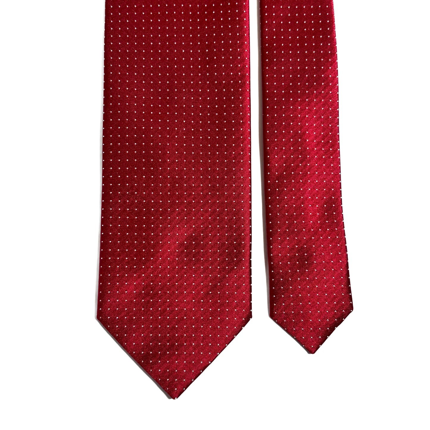 Red Polka Dot Silk Jacquard Tie