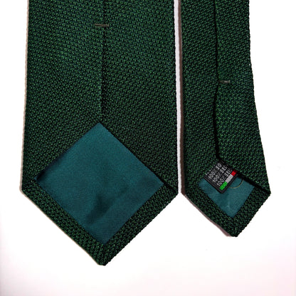 Forest Green Silk Grenadine Tie (Garza Fina)