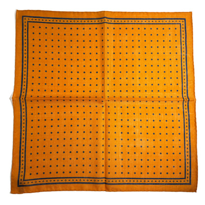 Mustard Yellow - Polka Dot - Wool/Silk Pocket Square