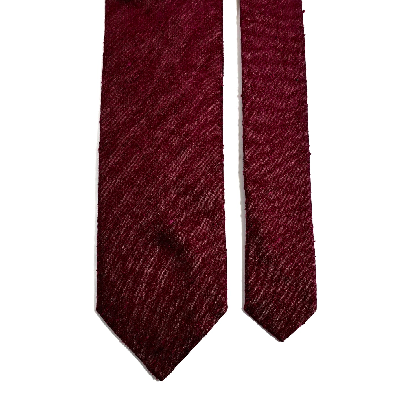 Red Silk Shantung Tie