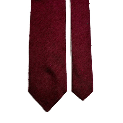 Red Silk Shantung Tie