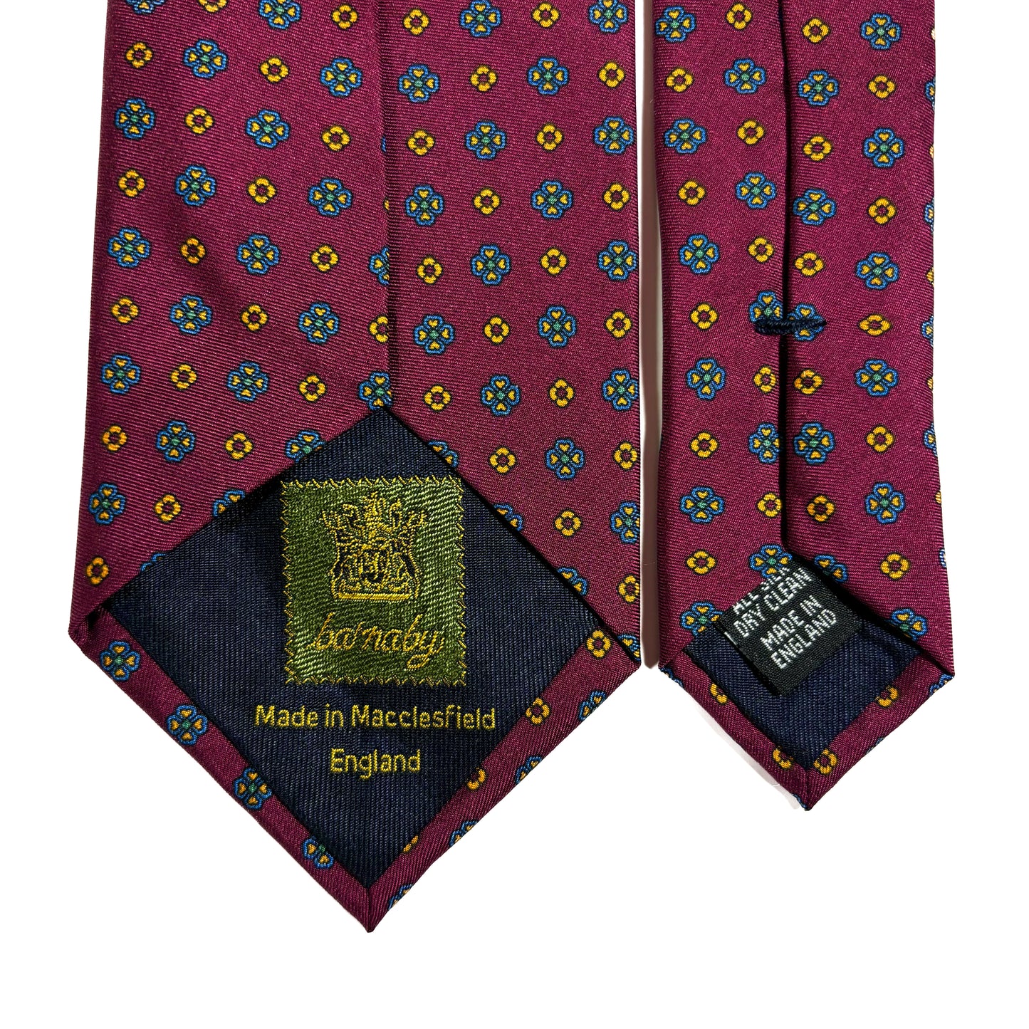 Burgundy Floral Silk Tie