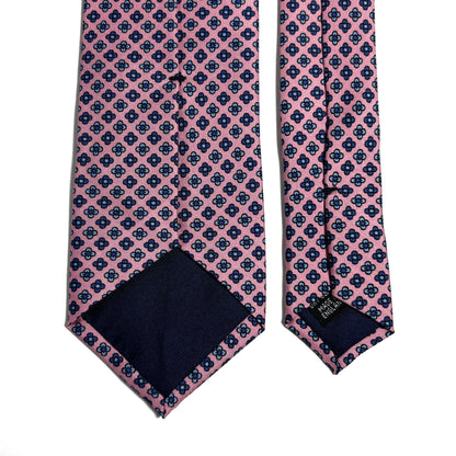 Light Pink Small Floral Silk Tie