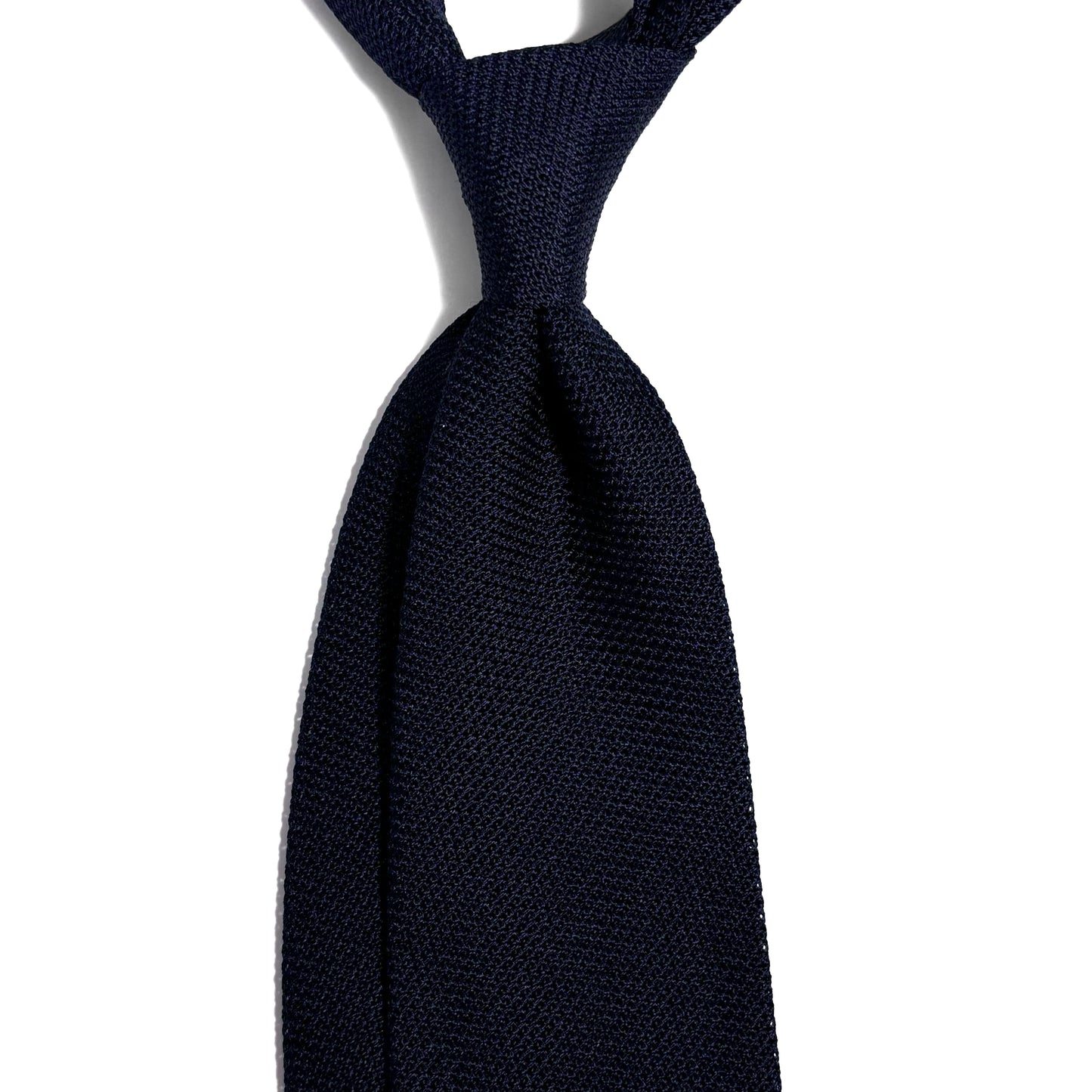 Midnight Blue Silk Grenadine Tie (Garza Fina)