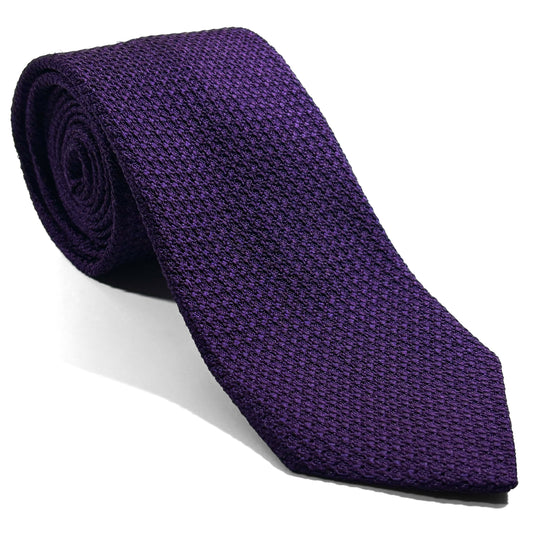 Purple Silk Grenadine Tie (Garza Grossa)