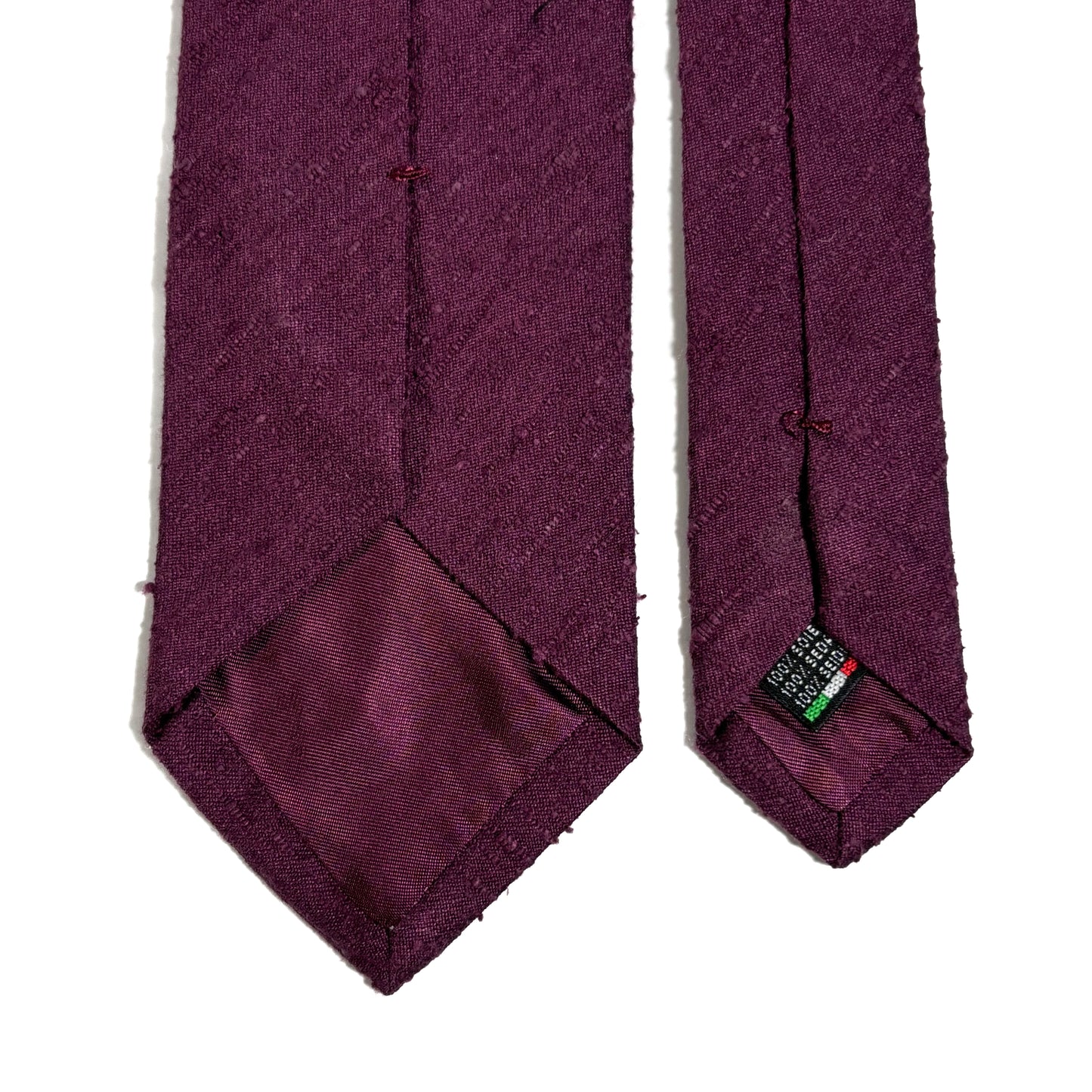 Plum Purple Silk Shantung Tie