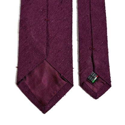 Plum Purple Silk Shantung Tie