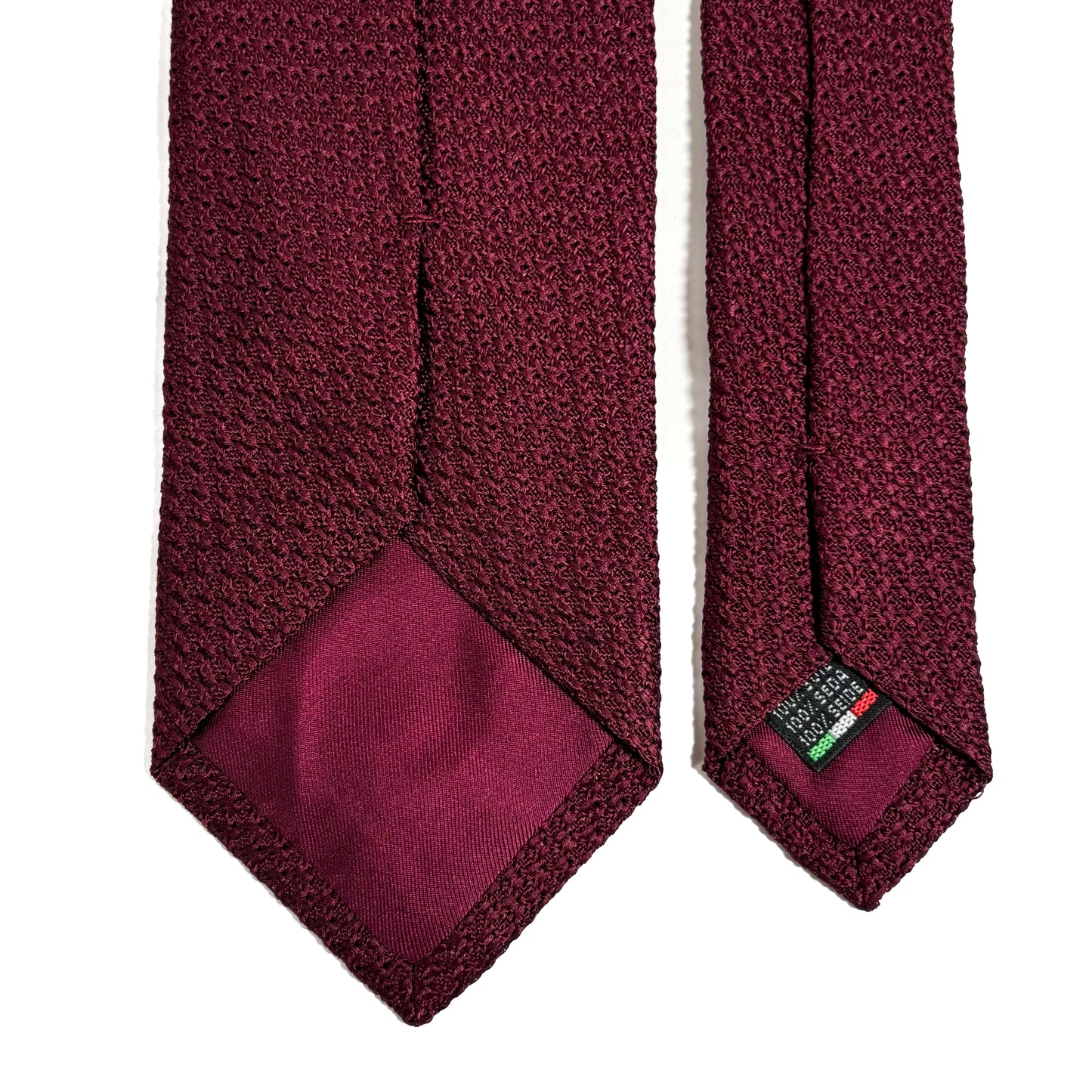Maroon Silk Grenadine Tie (Garza Grossa)
