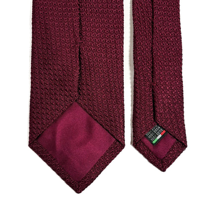 Maroon Silk Grenadine Tie (Garza Grossa)