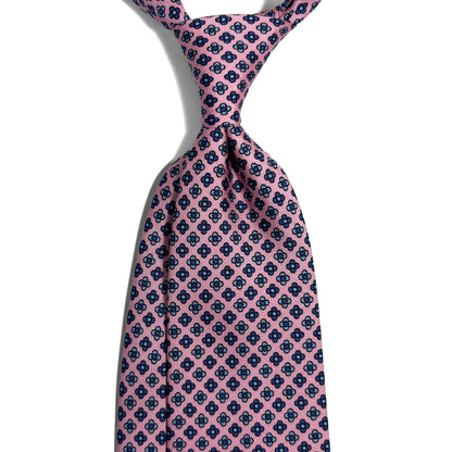 Light Pink Small Floral Silk Tie