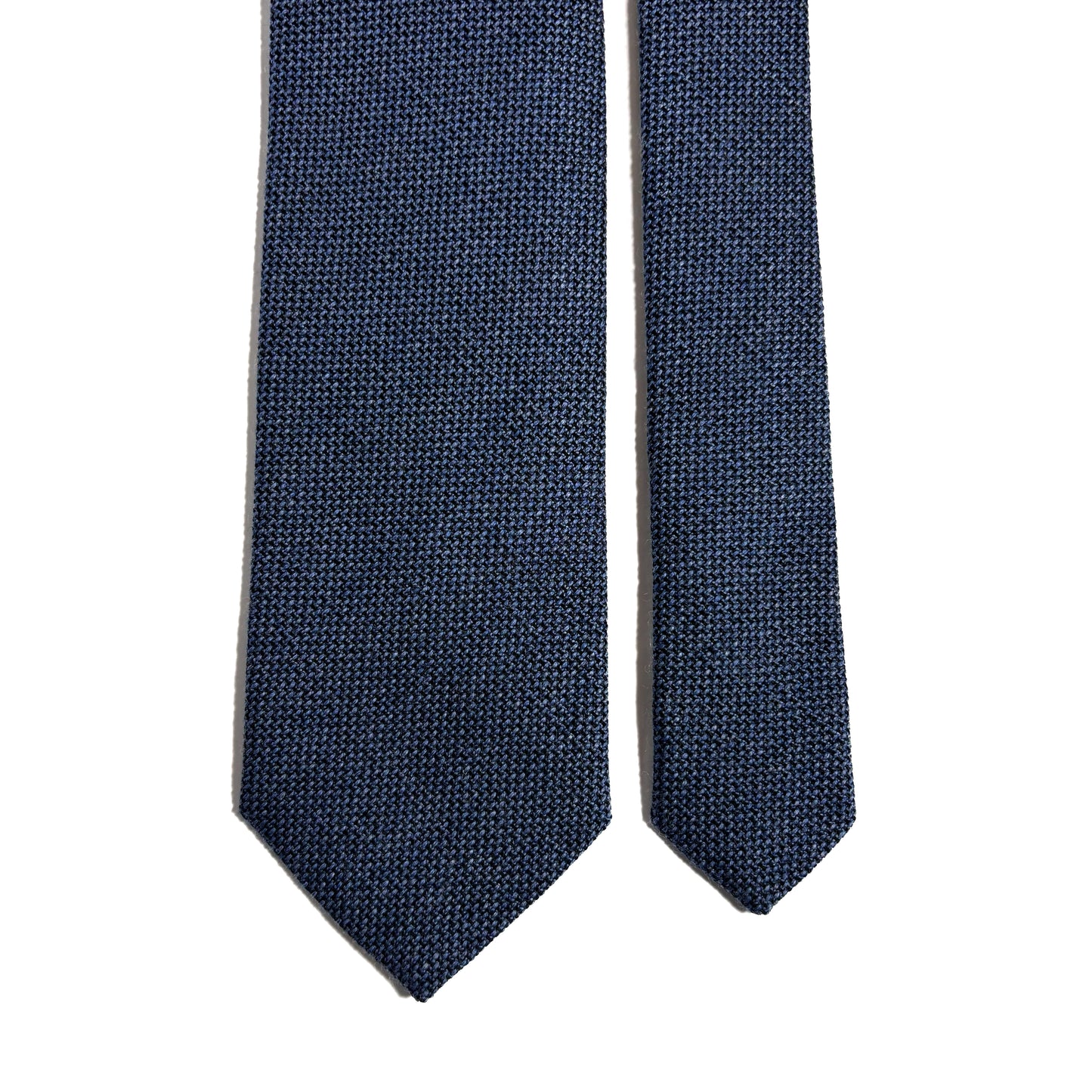 Heather Blue Wool/Silk Grenadine Tie (Garza Fina)