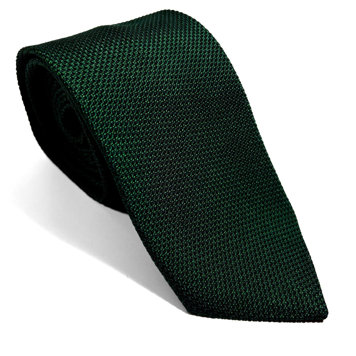 Forest Green Silk Grenadine Tie (Garza Fina)