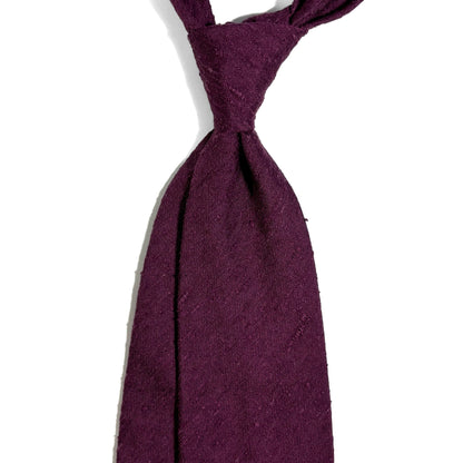 Plum Purple Silk Shantung Tie