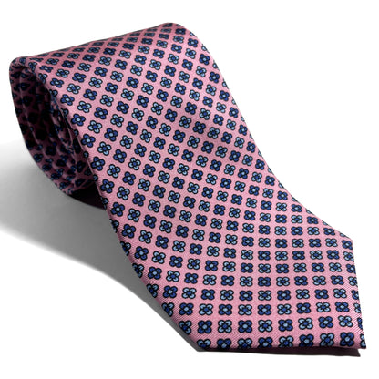 Light Pink Small Floral Silk Tie