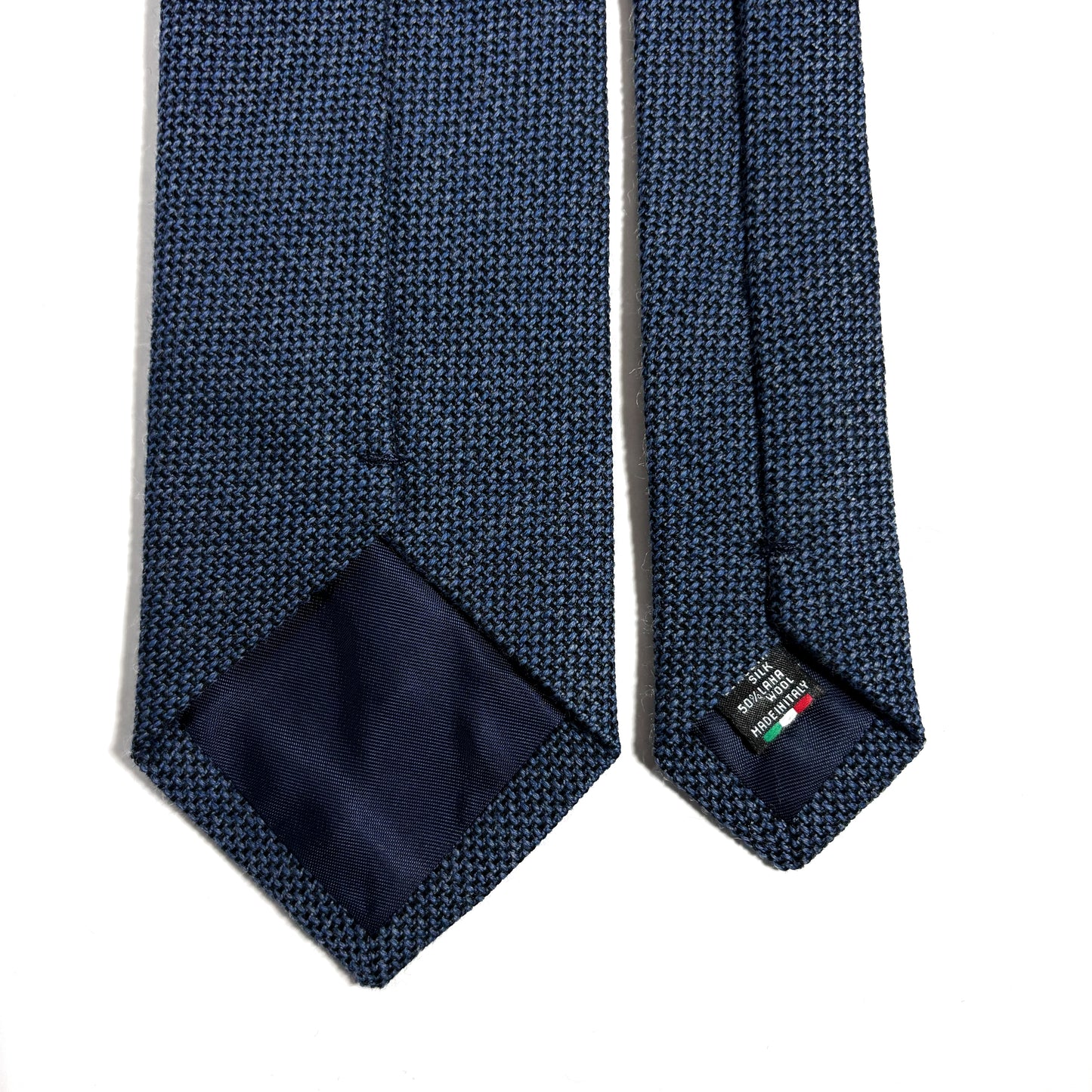 Heather Blue Wool/Silk Grenadine Tie (Garza Fina)