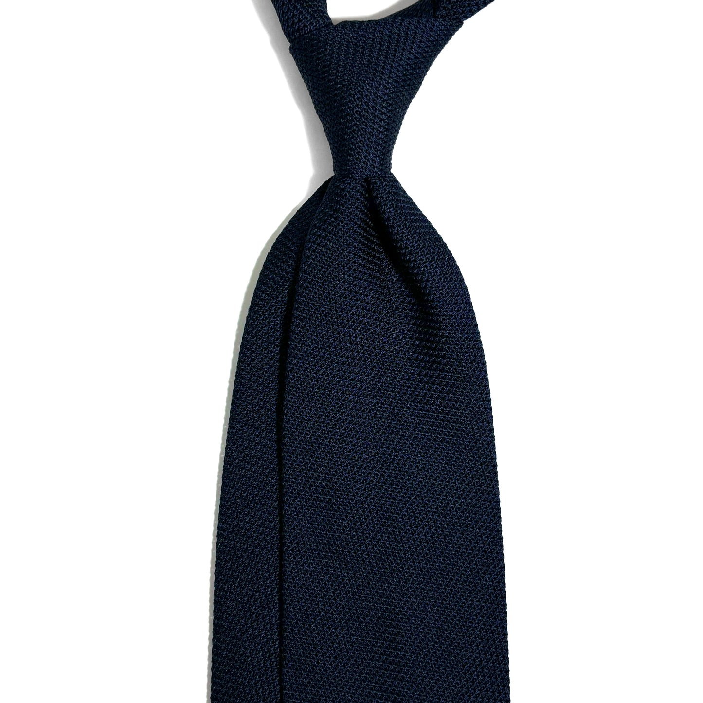 Midnight Blue Silk Grenadine Tie (Garza Fina)