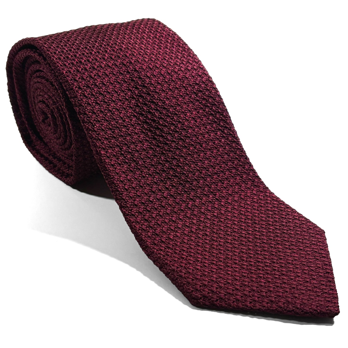 Maroon Silk Grenadine Tie (Garza Grossa)