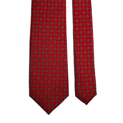Red Floral Silk Tie
