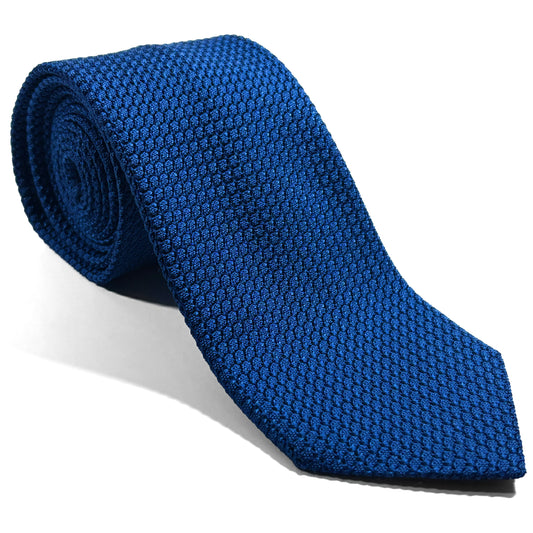 Royal Blue Silk Grenadine Tie (Garza Grossa)