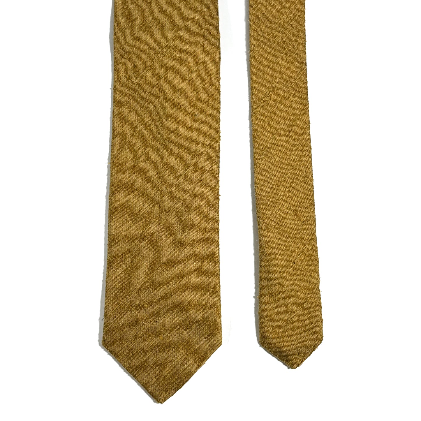 Mustard Yellow Silk Shantung Tie
