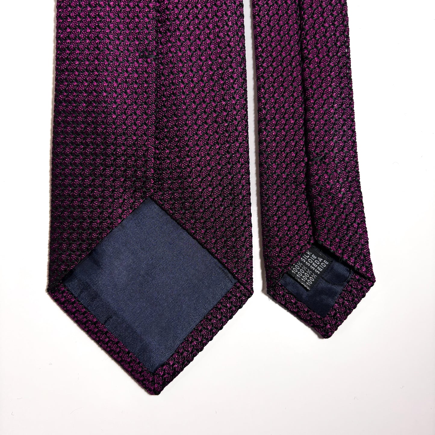 Plum Purple Silk Grenadine Tie (Garza Grossa)