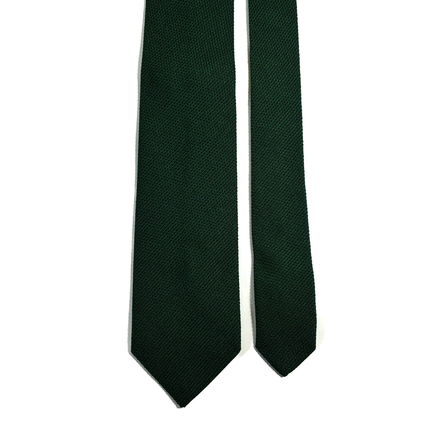 Forest Green Silk Grenadine Tie (Garza Fina)