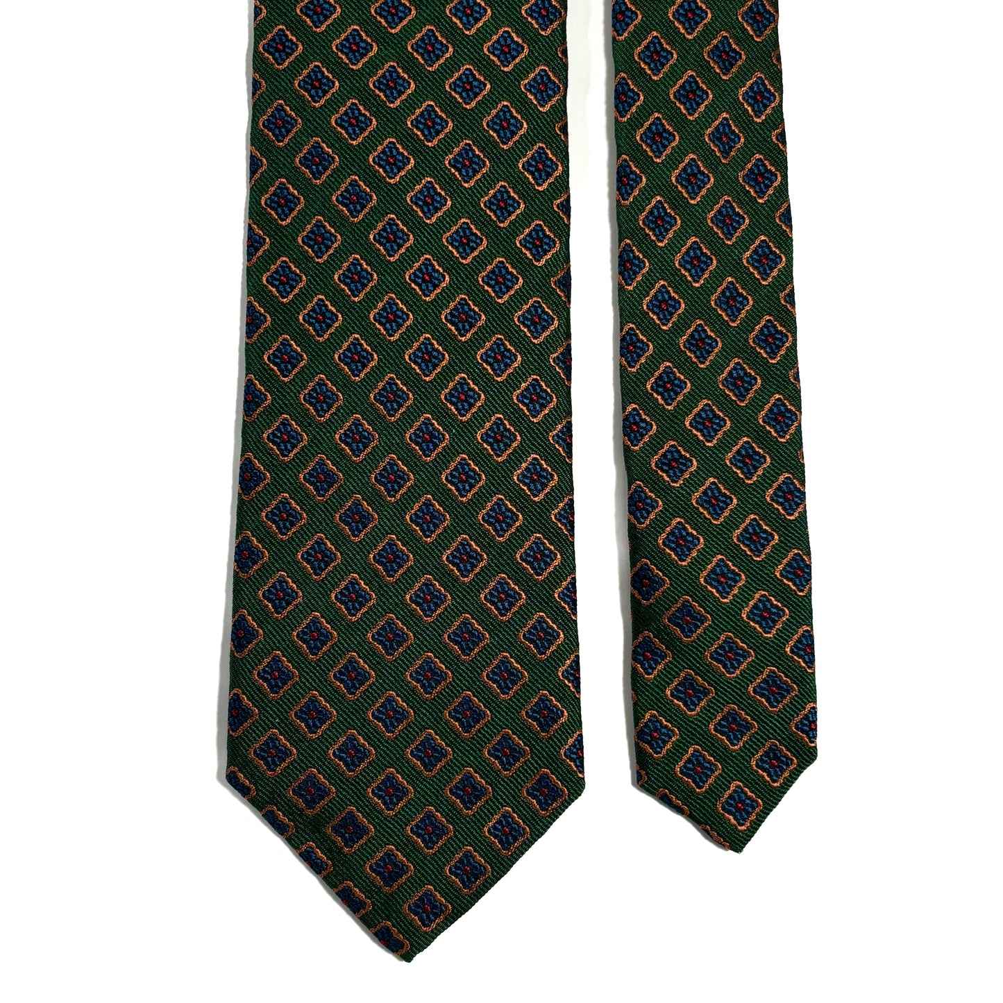 Green Diamond Silk Jacquard Tie