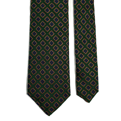 Green Diamond Silk Jacquard Tie
