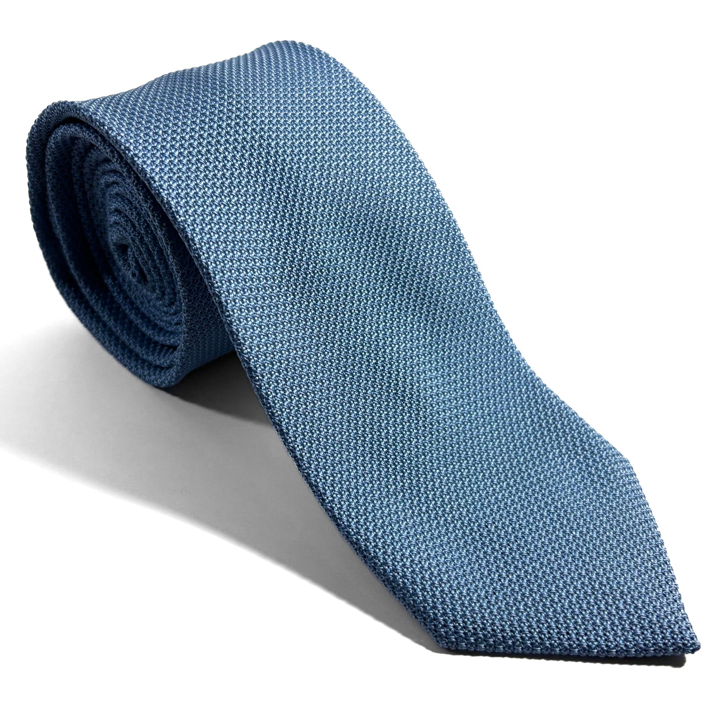 Light Blue Silk Grenadine Tie (Garza Fina)