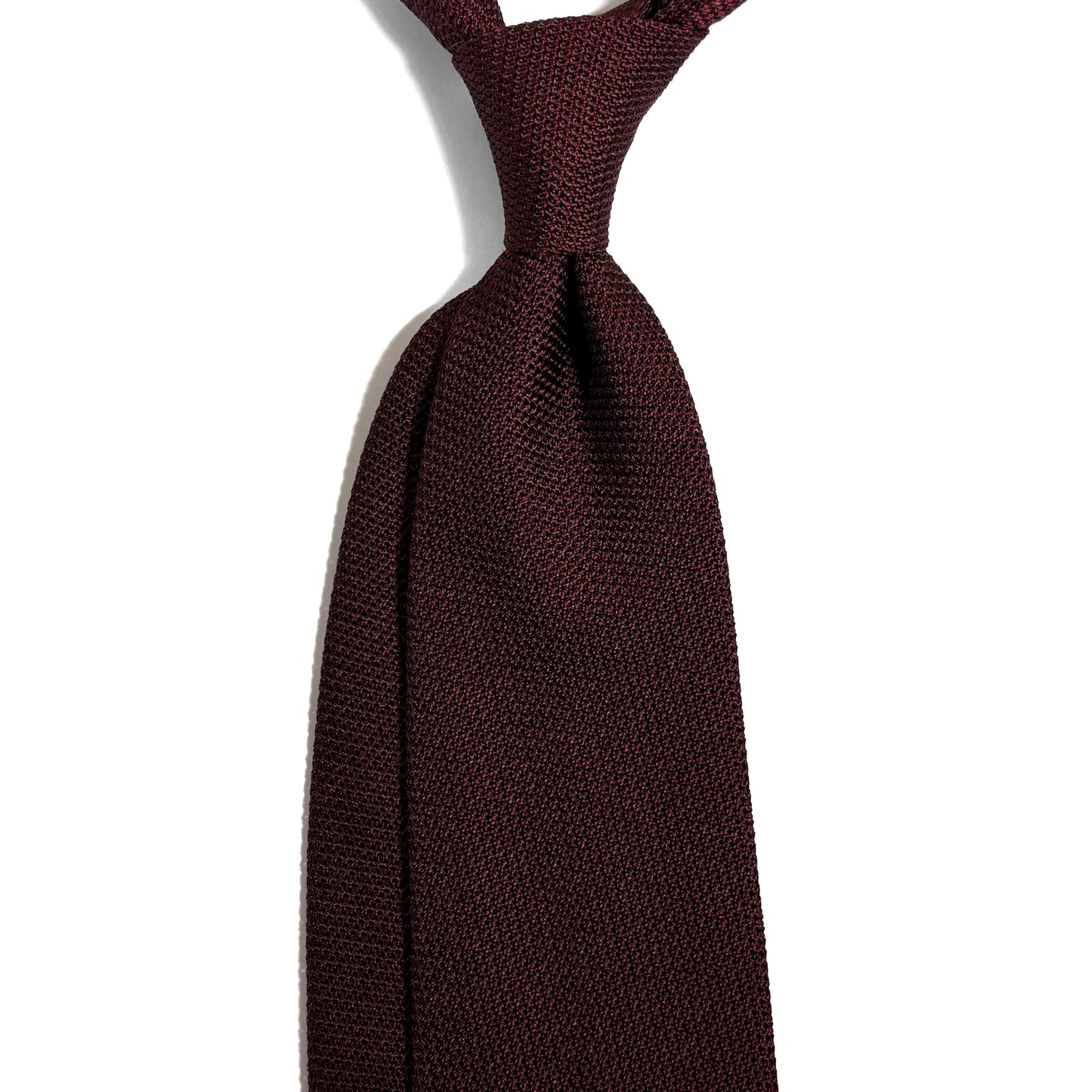 Deep Burgundy Silk Grenadine Tie (Garza Fina)