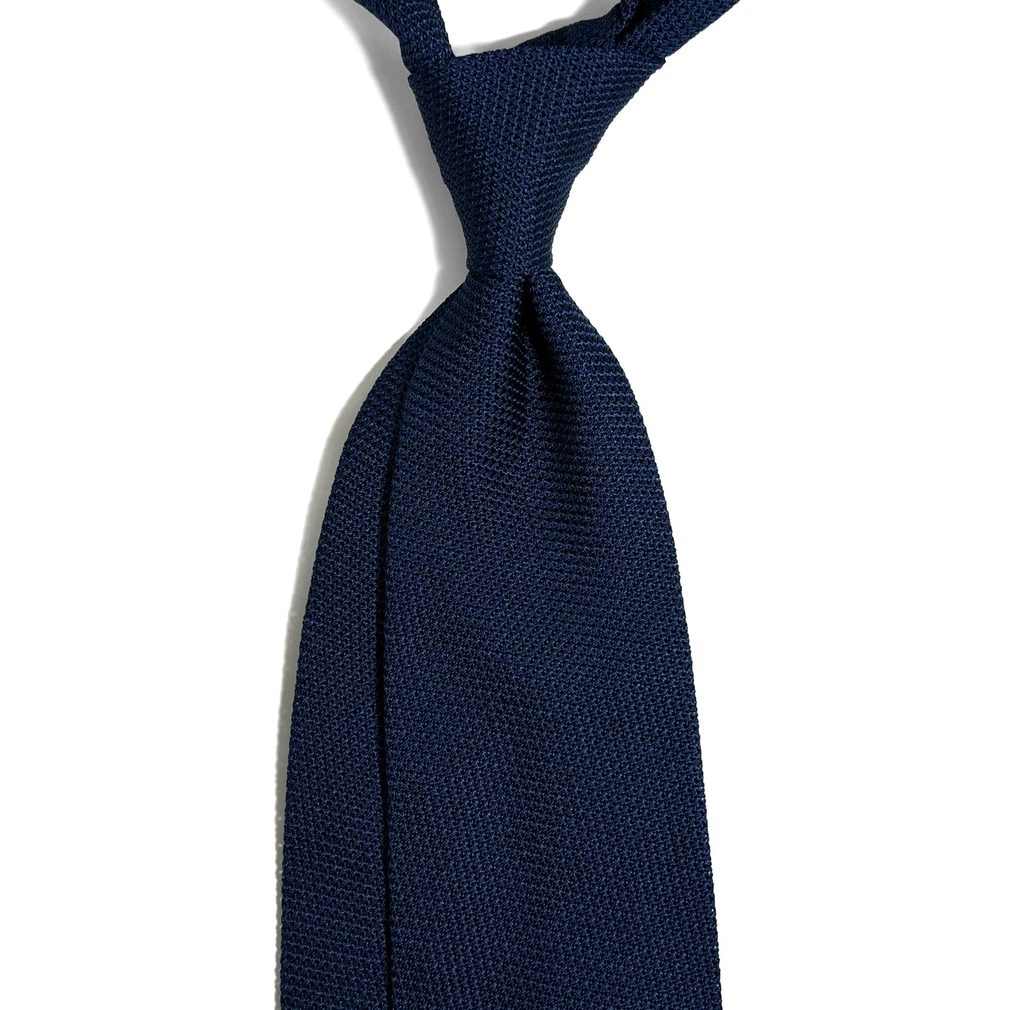 Dark Blue Silk Grenadine Tie (Garza Fina)