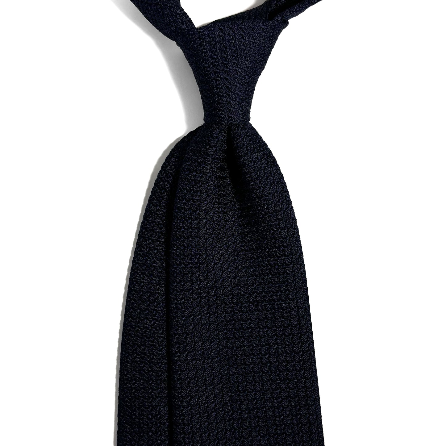 Midnight Blue Silk Grenadine Tie (Garza Grossa)