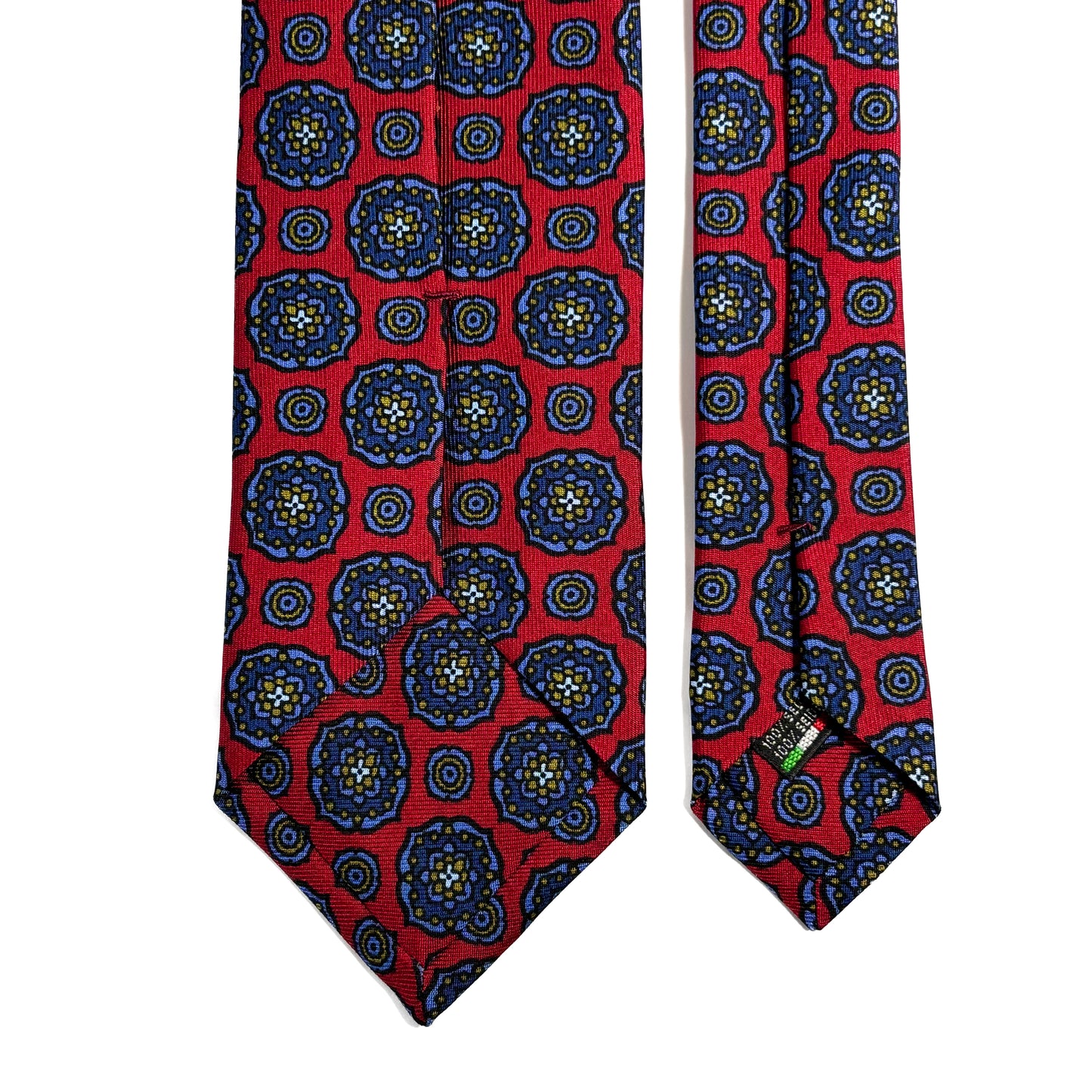 Red Large Floral Ancient Madder Silk Tie