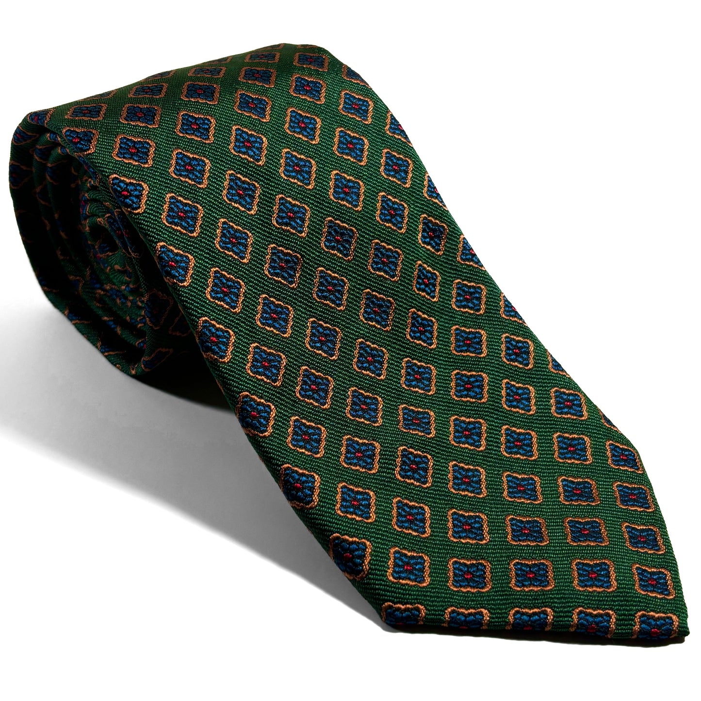 Green Diamond Silk Jacquard Tie